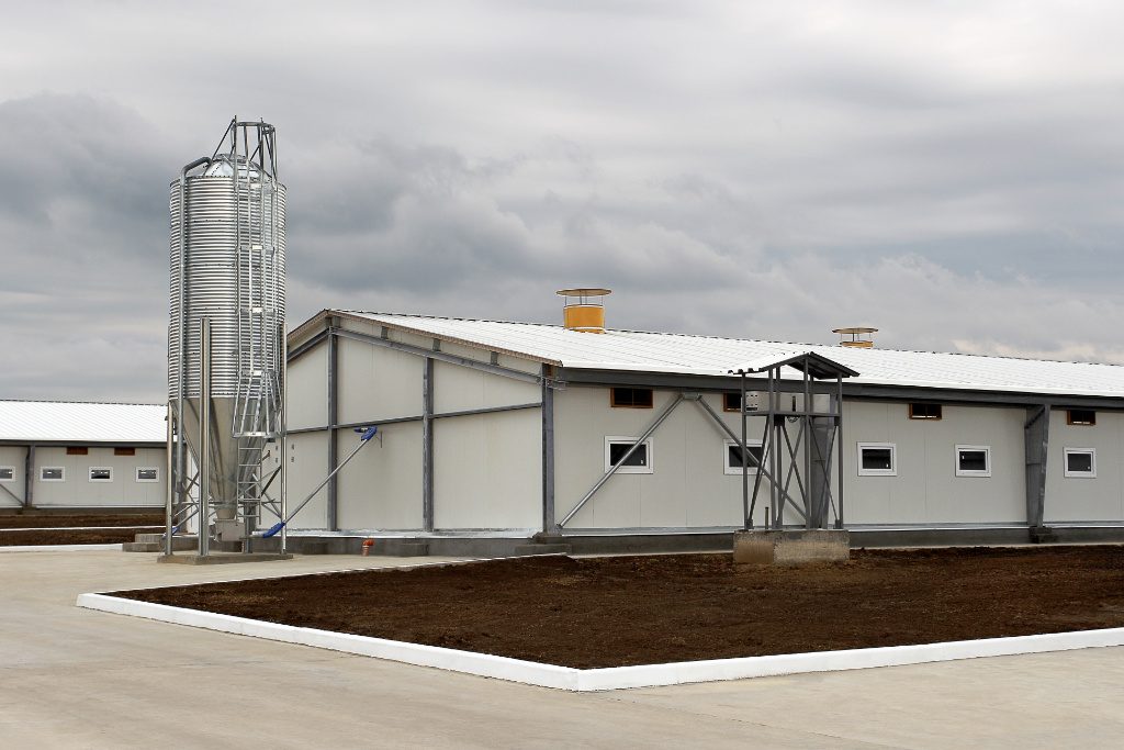 Agriculture Building With Standing Seam Roof Panels