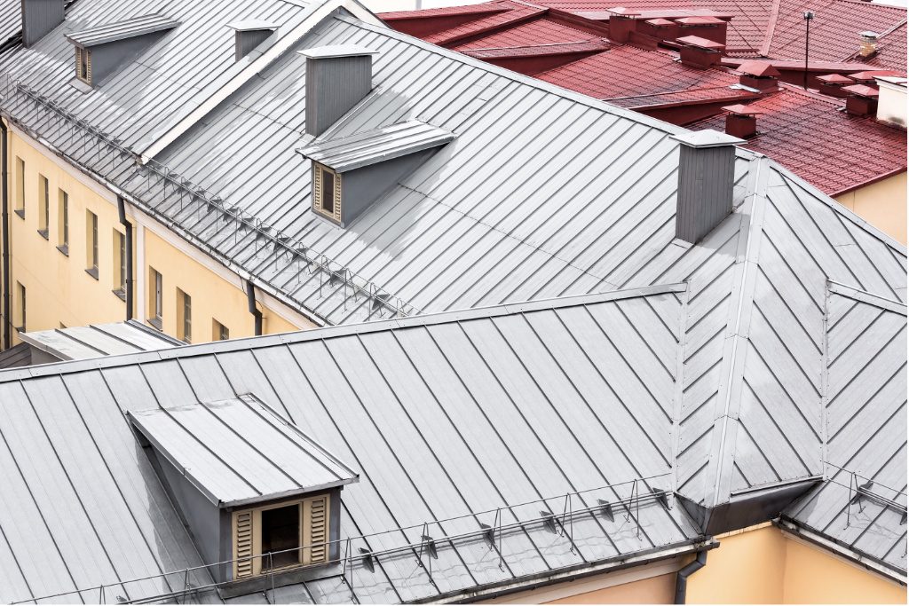 Apartment Complex With Standing Seam Metal Roofing