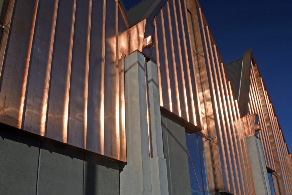 Copper Roofing On A Church