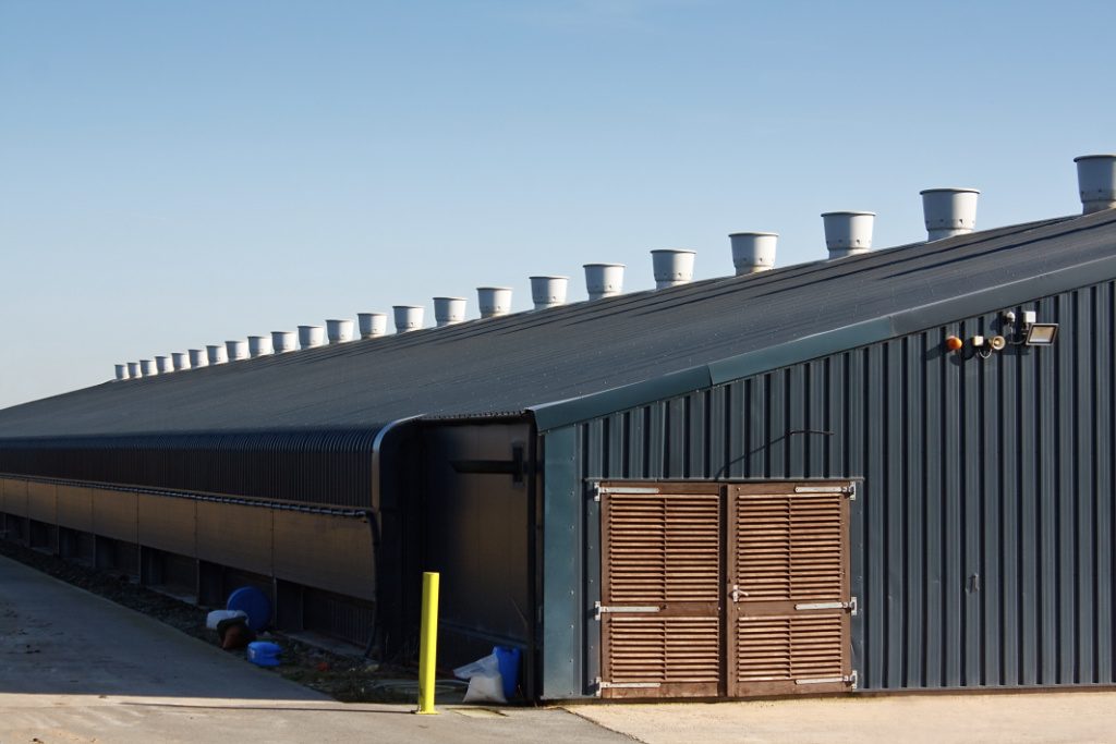 Industrial Building With Metal Roof And Siding
