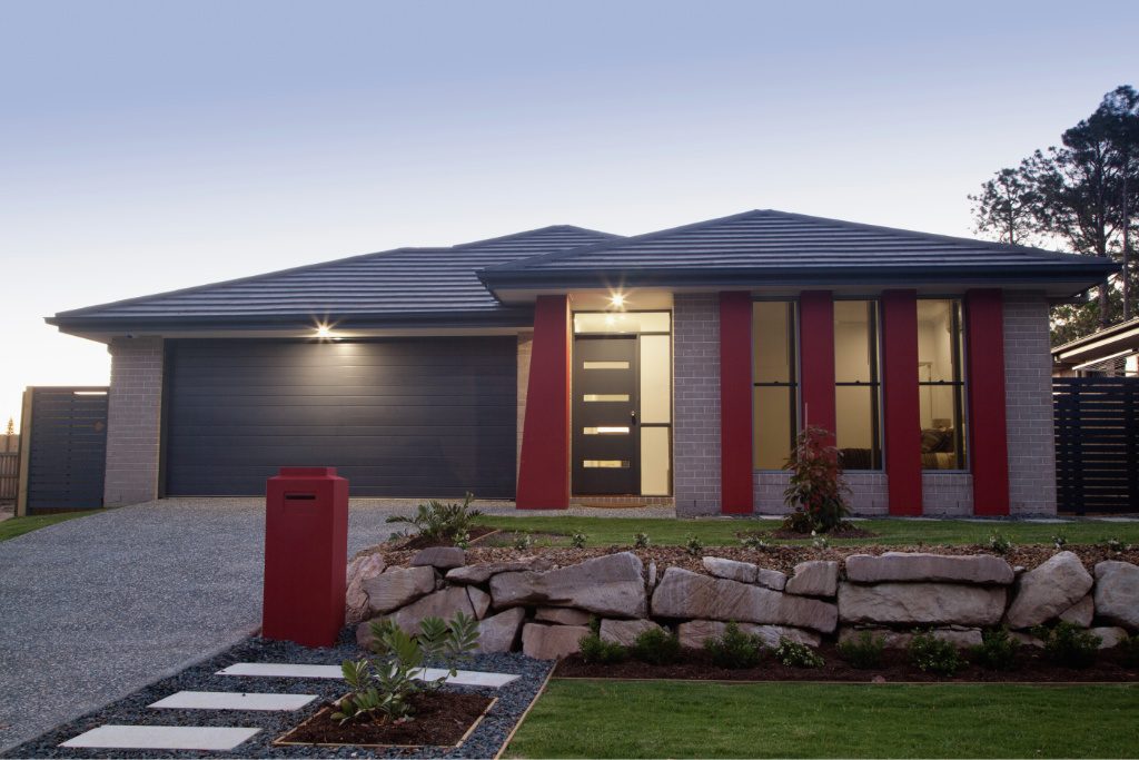 Modern Home With Metal Shingle Roofing