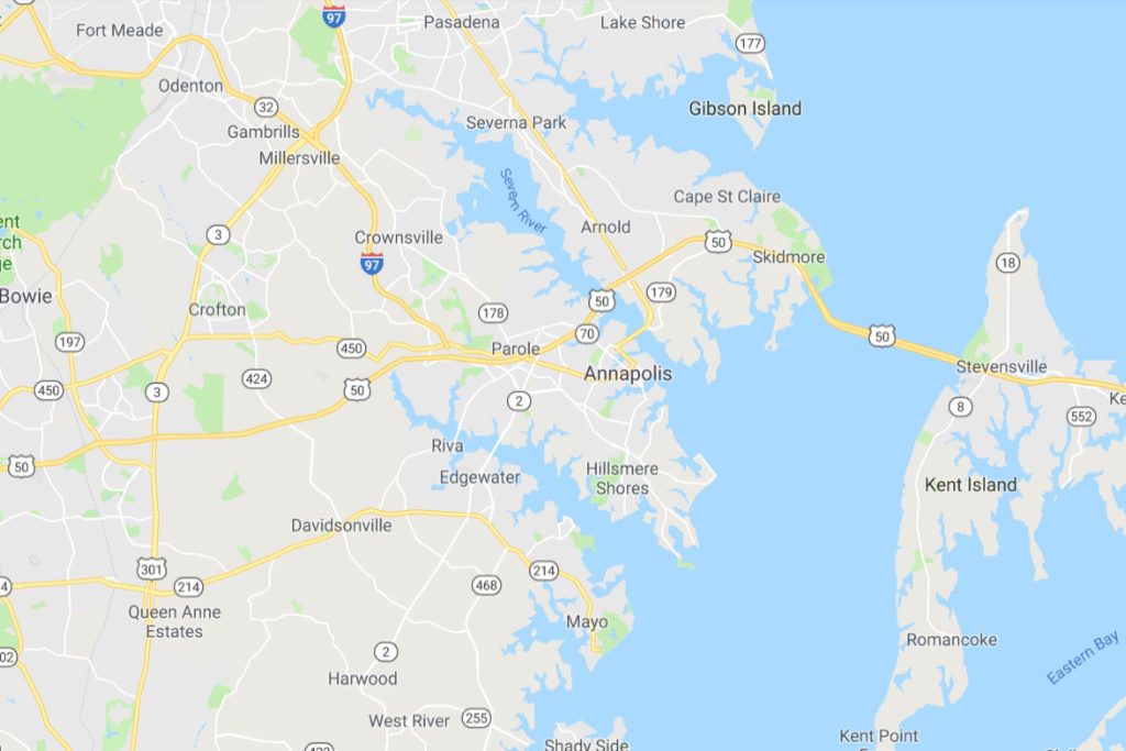 Annapolis Maryland Service Area Map Expert Metal Roofers