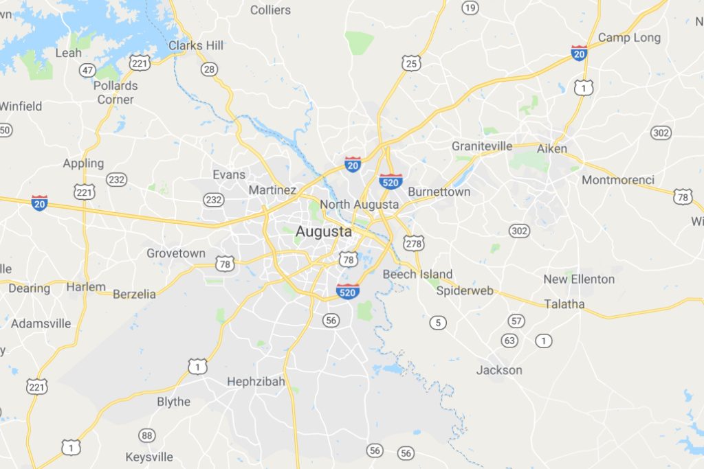 Augusta Georgia Service Area Map Expert Metal Roofers