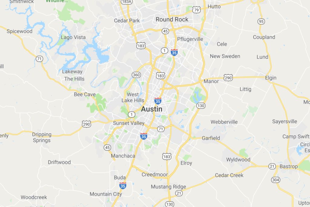 Austin Texas Service Area Map Expert Metal Roofers