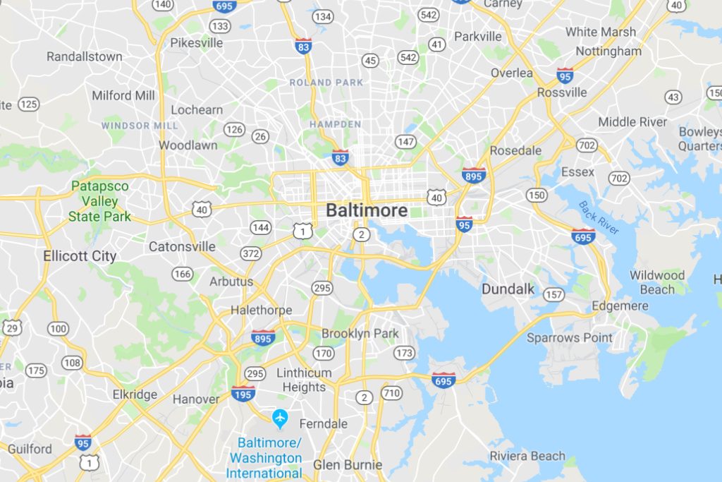 Baltimore Maryland Service Area Map Expert Metal Roofers