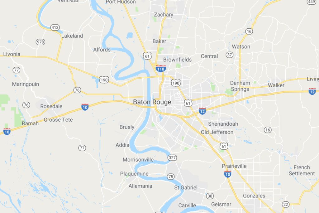 Baton Rouge Louisiana Service Area Map Expert Metal Roofers