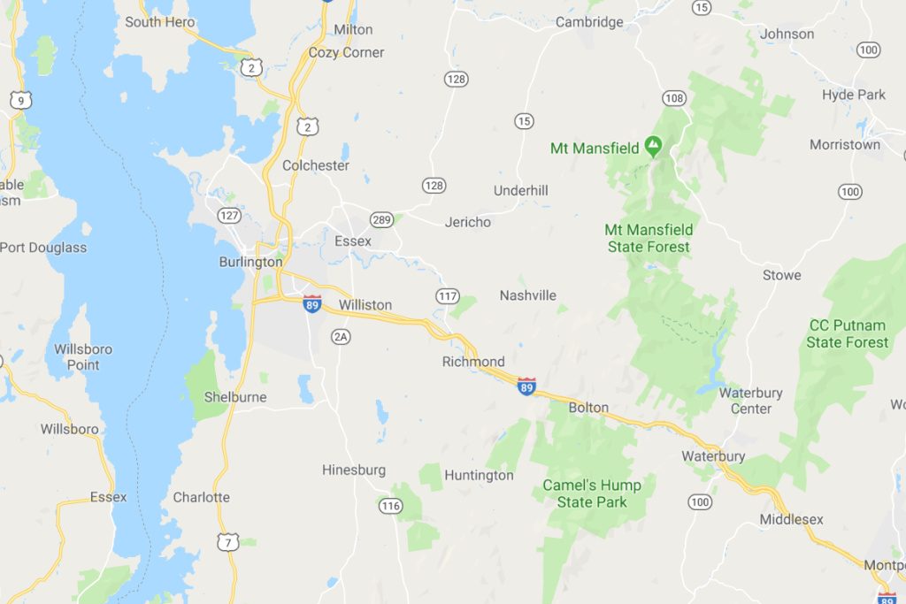 Burlington Vermont Service Area Map Expert Metal Roofers