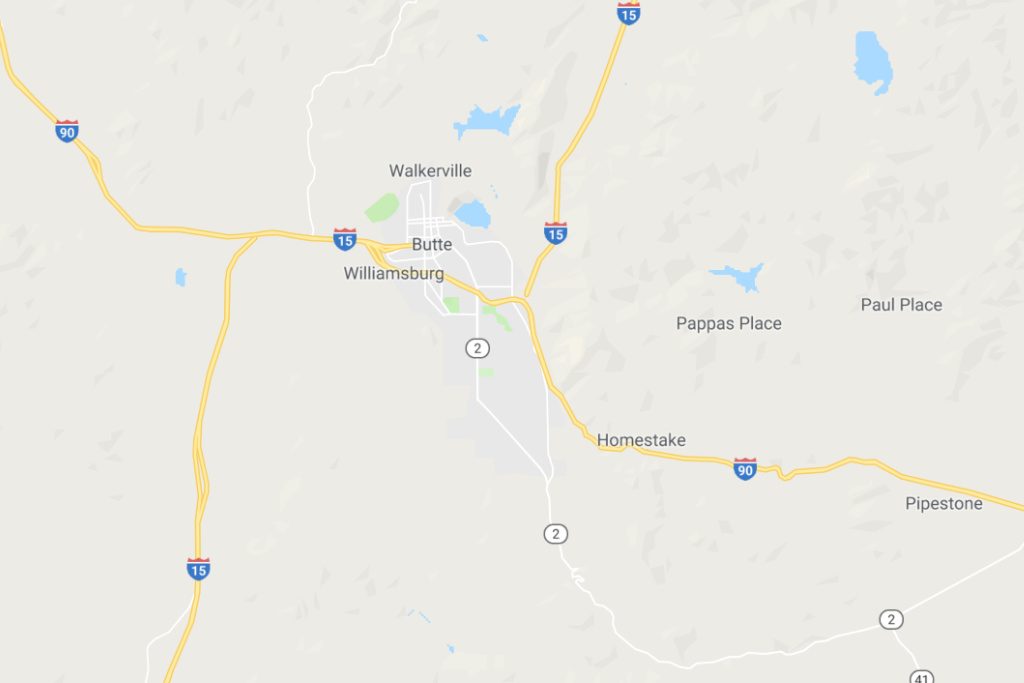 Butte Montana Service Area Map Expert Metal Roofers