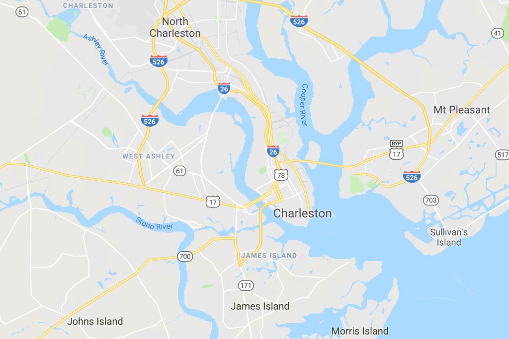 Charleston South Carolina Service Area Map Expert Metal Roofers