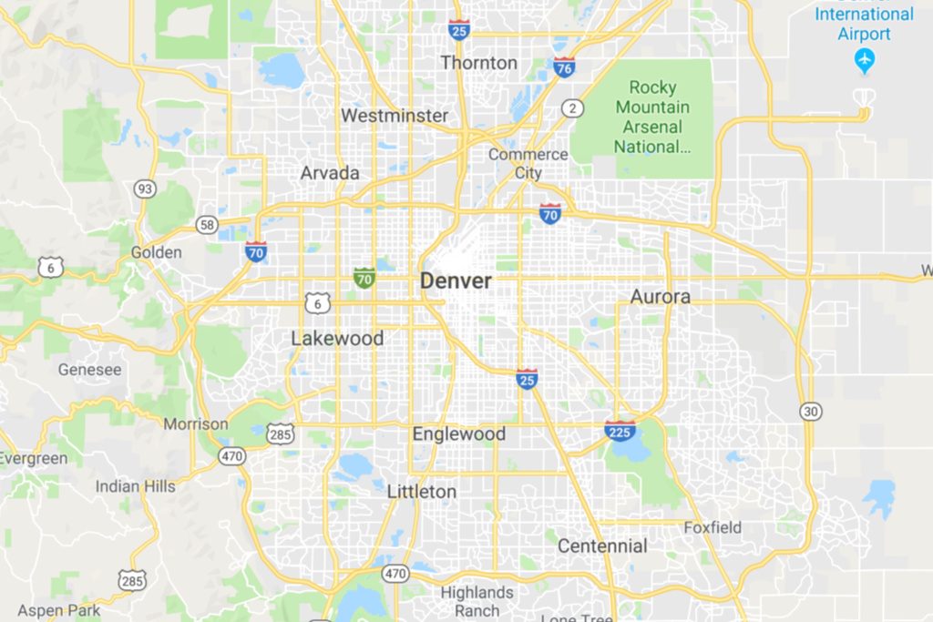 Denver Colorado Service Area Map Expert Metal Roofers