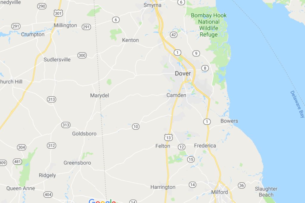 Dover Delaware Service Area Map Expert Metal Roofers
