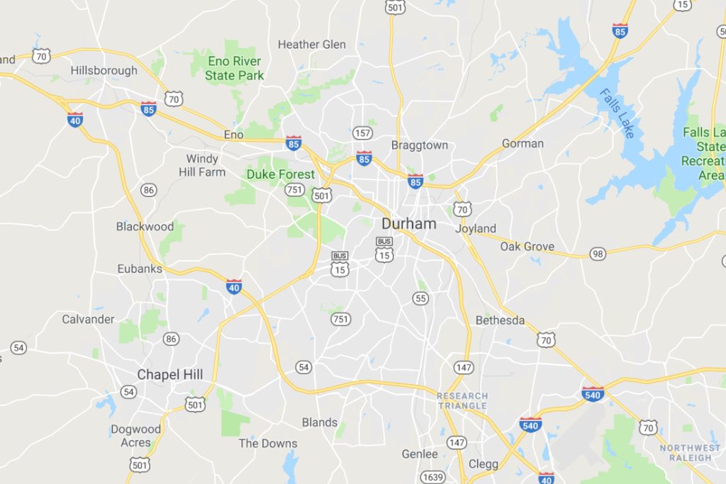Durham North Carolina Service Area Map Expert Metal Roofers