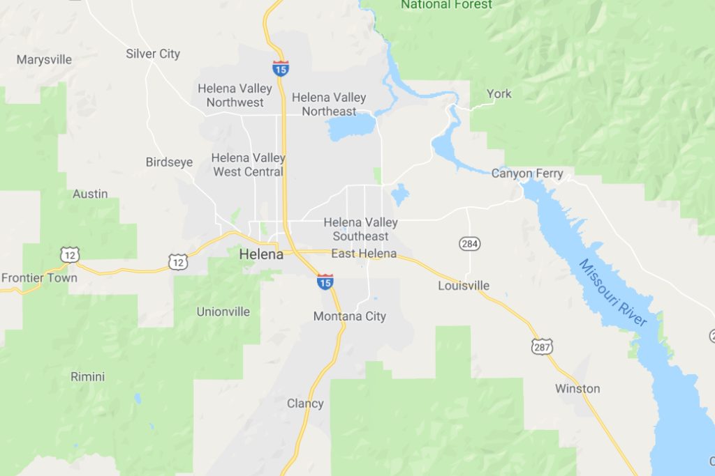 Helena Montana Service Area Map Expert Metal Roofers