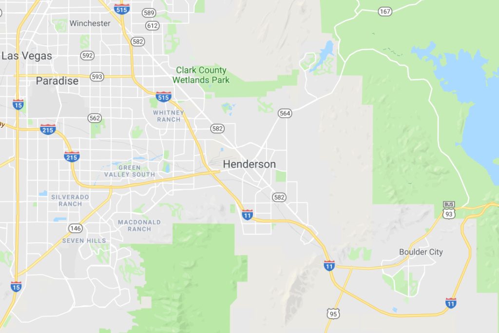 Henderson Nevada Service Area Map Expert Metal Roofers