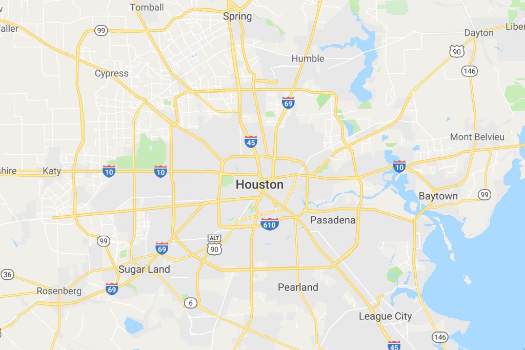 Houston Texas Service Area Map Expert Metal Roofers