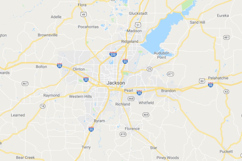Jackson Mississippi Service Area Map Expert Metal Roofers