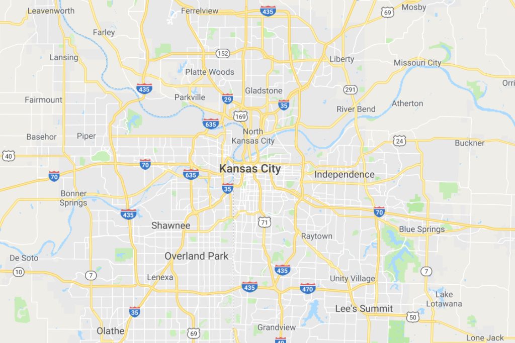 Kansas City Missouri Service Area Map Expert Metal Roofers
