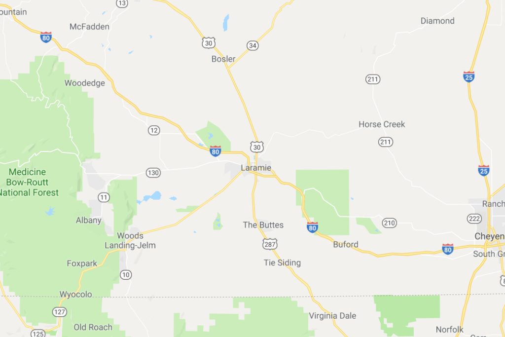 Laramie Wyoming Service Area Map Expert Metal Roofers