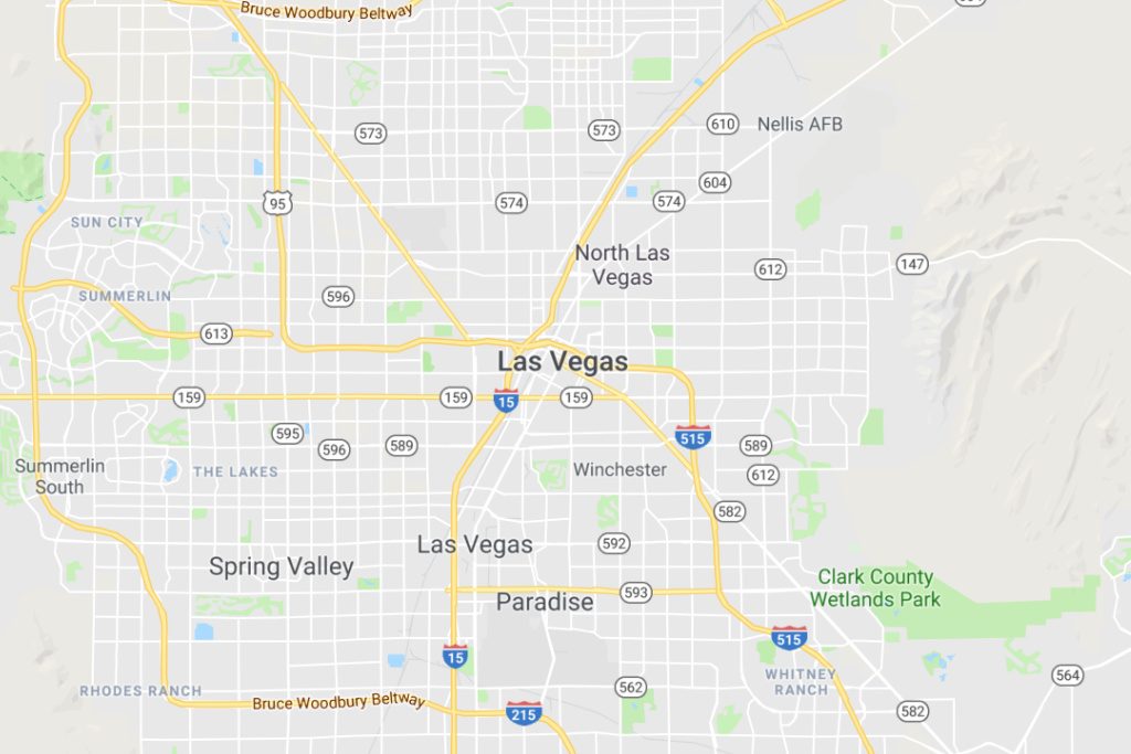 Las Vegas Nevada Service Area Map Expert Metal Roofers