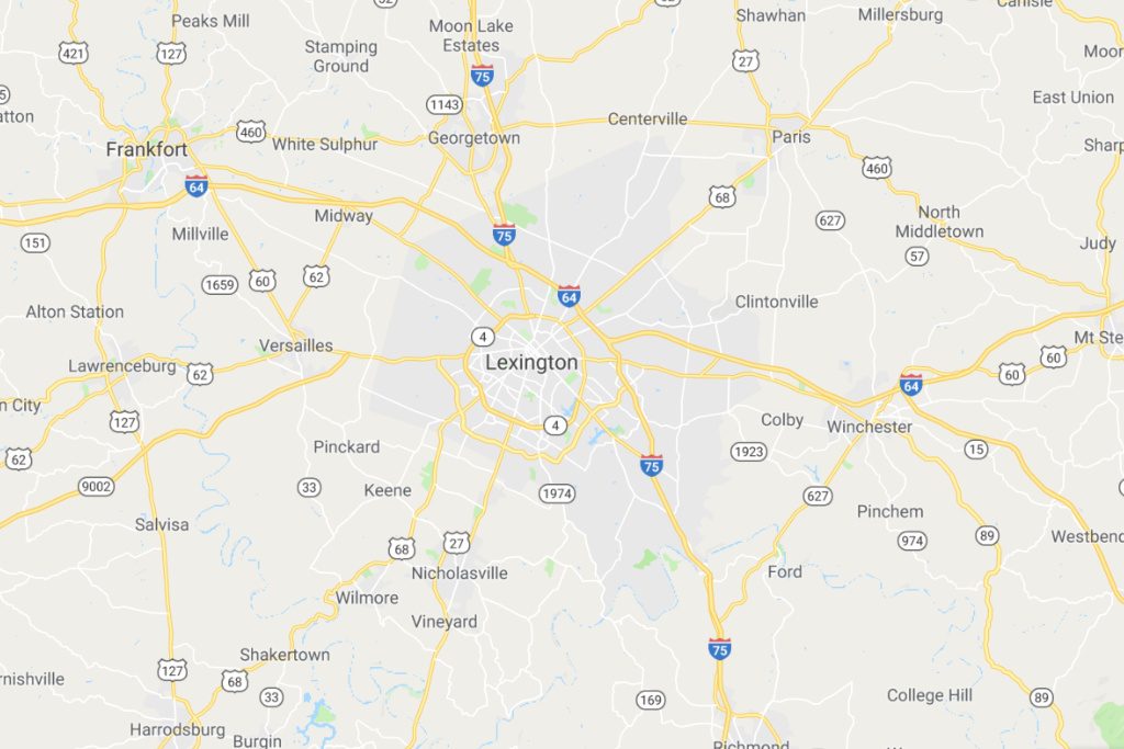 Lexington Kentucky Service Area Map Expert Metal Roofers