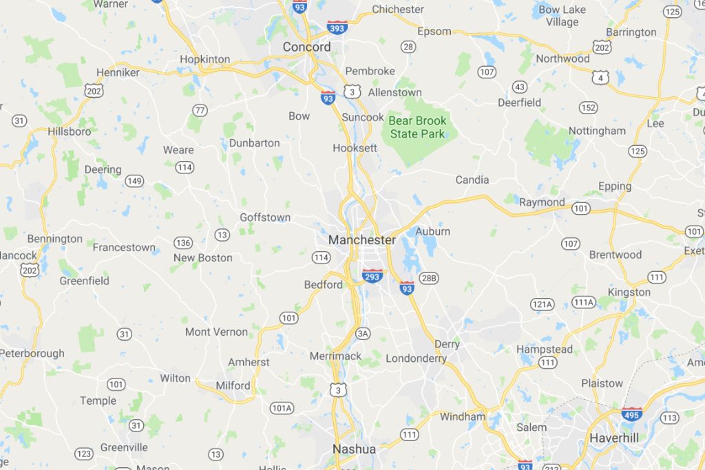 Manchester New Hampshire Service Area Map Expert Metal Roofers