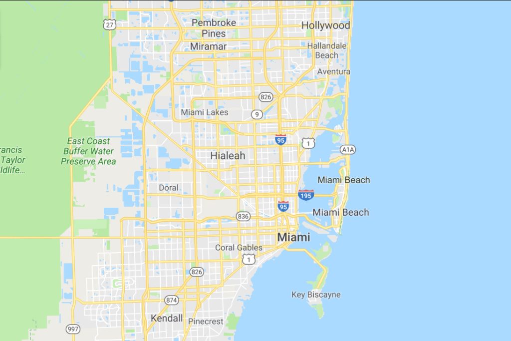 Miami Florida Service Area Map Expert Metal Roofers
