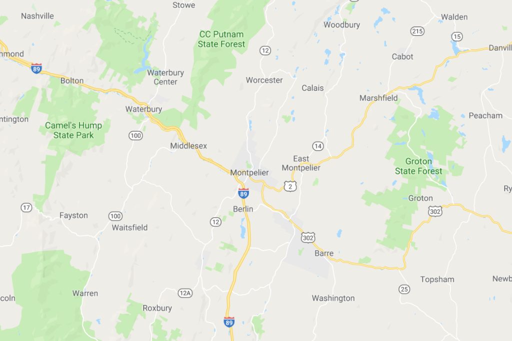 Montpelier Vermont Service Area Map Expert Metal Roofers