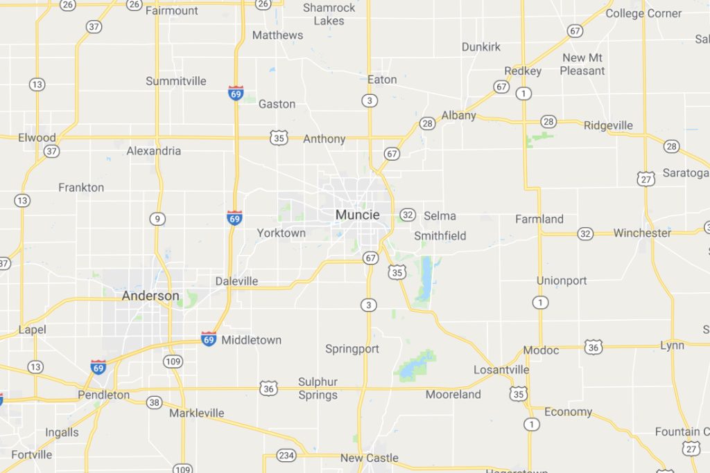 Muncie Indiana Service Area Map Expert Metal Roofers