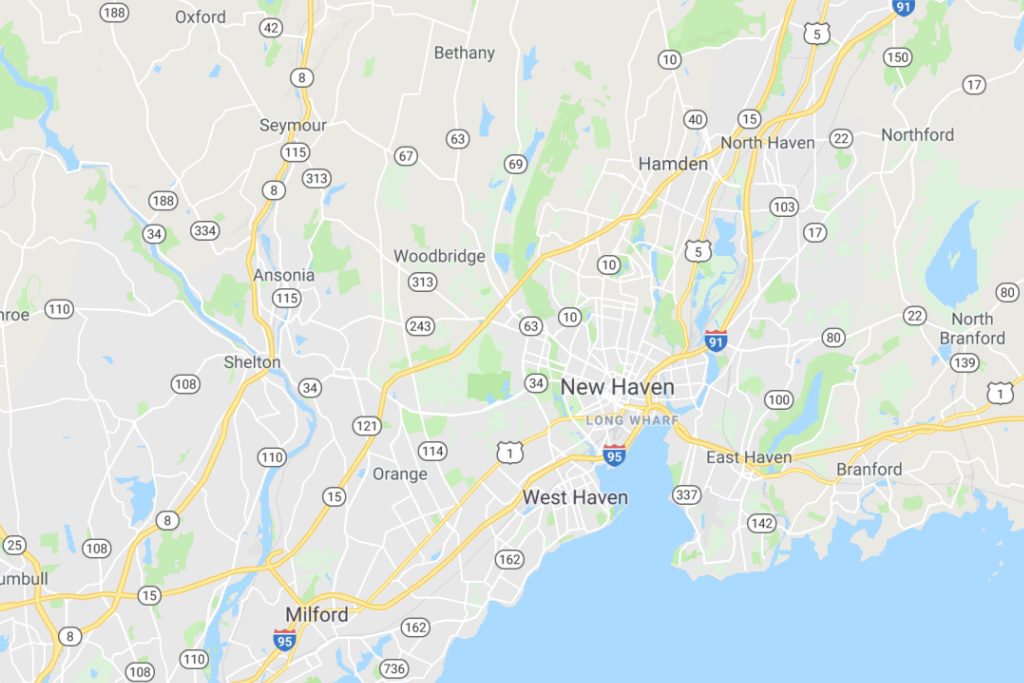 New Haven Connecticut Service Area Map Expert Metal Roofers