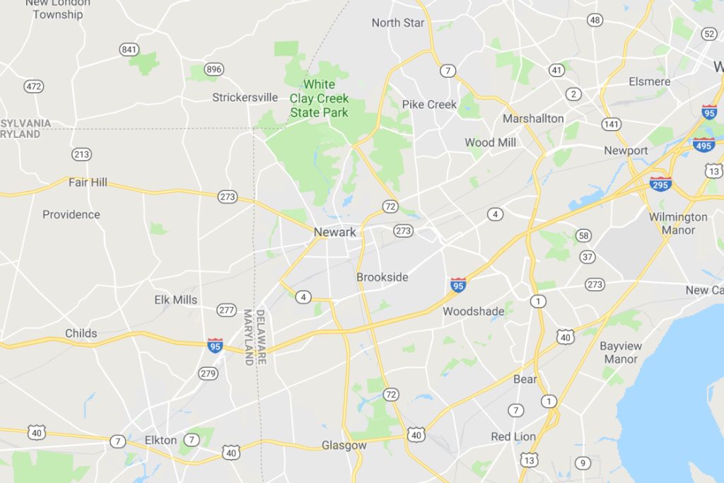Newark Delaware Service Area Map Expert Metal Roofers