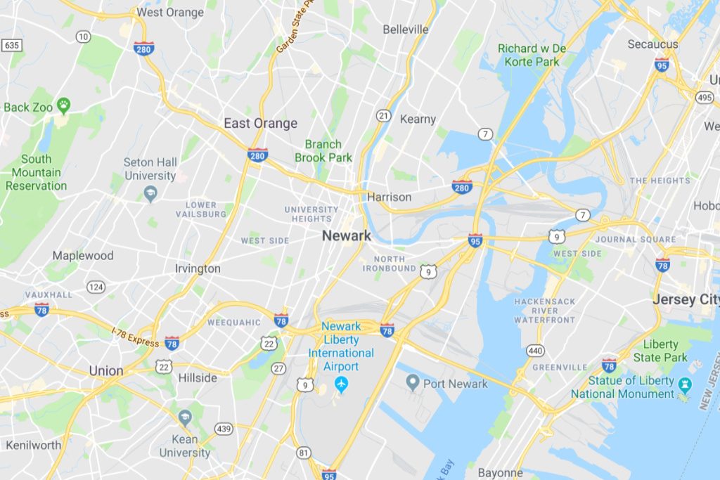 Newark New Jersey Service Area Map Expert Metal Roofers