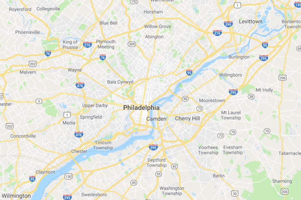 Philadelphia Pennsylvania Service Area Map Expert Metal Roofers
