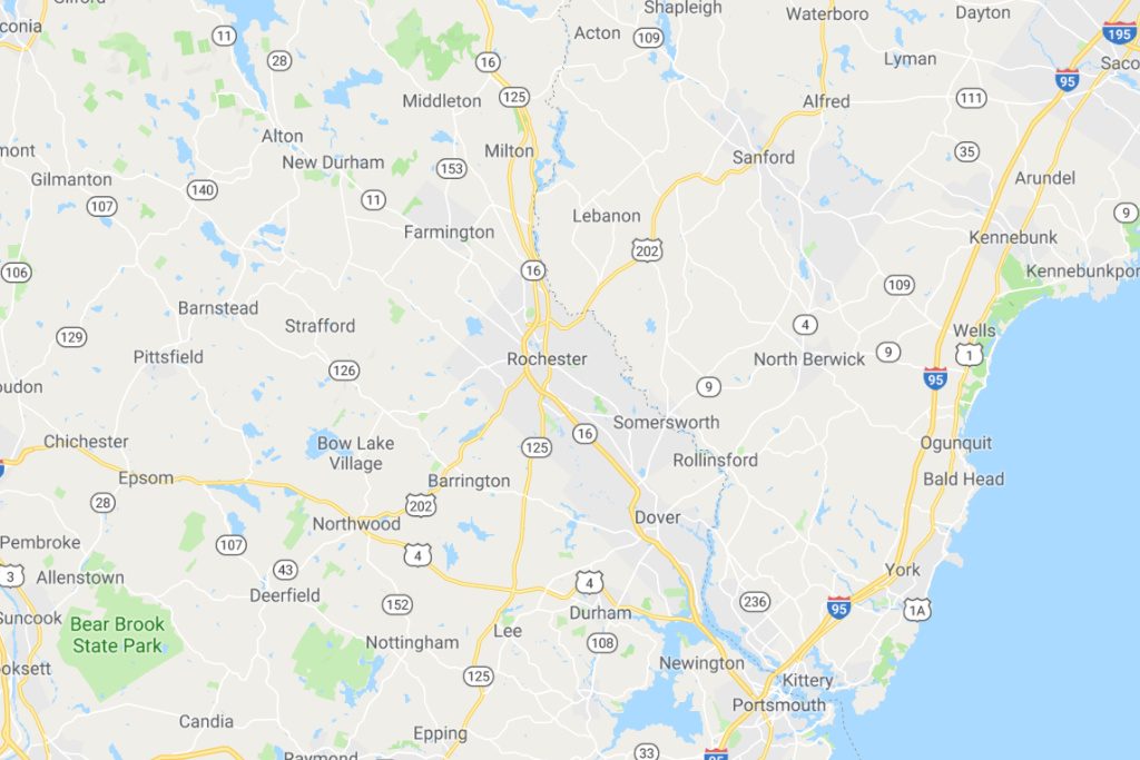 Rochester New Hampshire Service Area Map Expert Metal Roofers