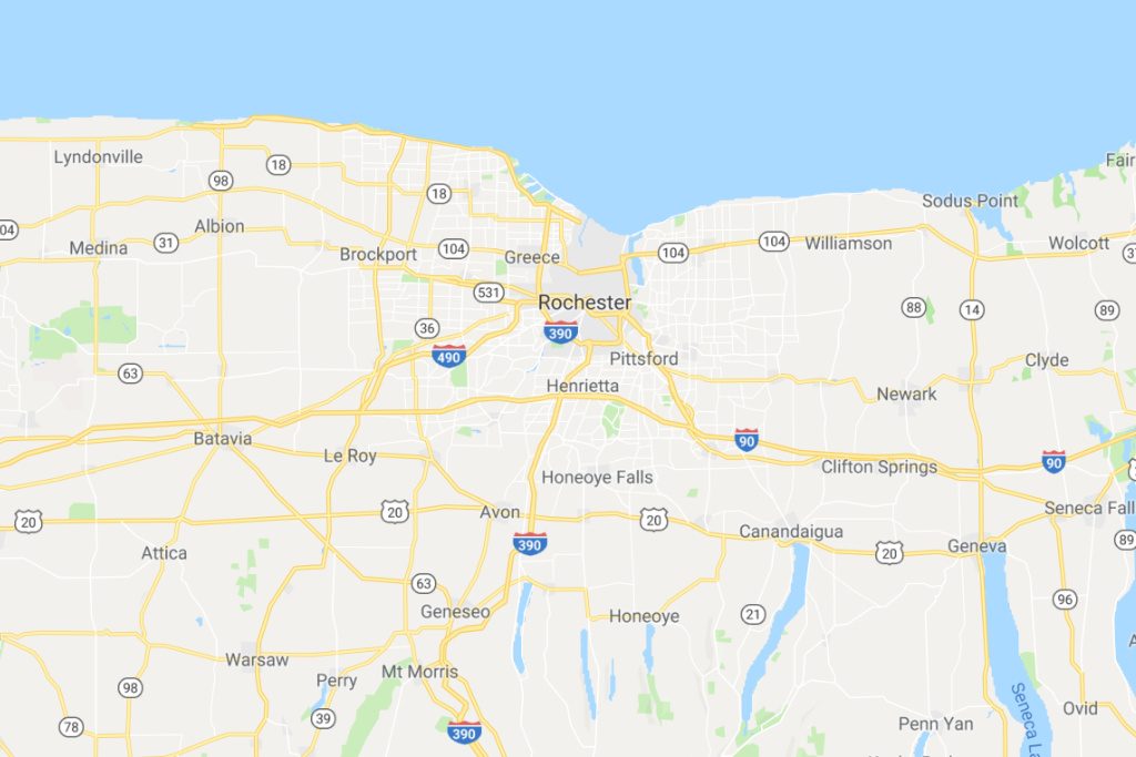 Rochester New York Service Area Map Expert Metal Roofers
