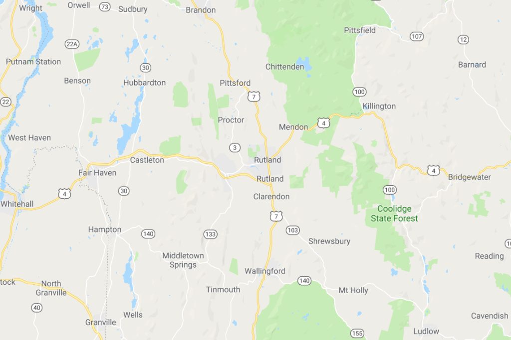Rutland Vermont Service Area Map Expert Metal Roofers