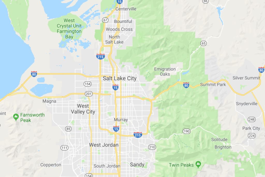 Salt Lake City Utah Service Area Map Expert Metal Roofers