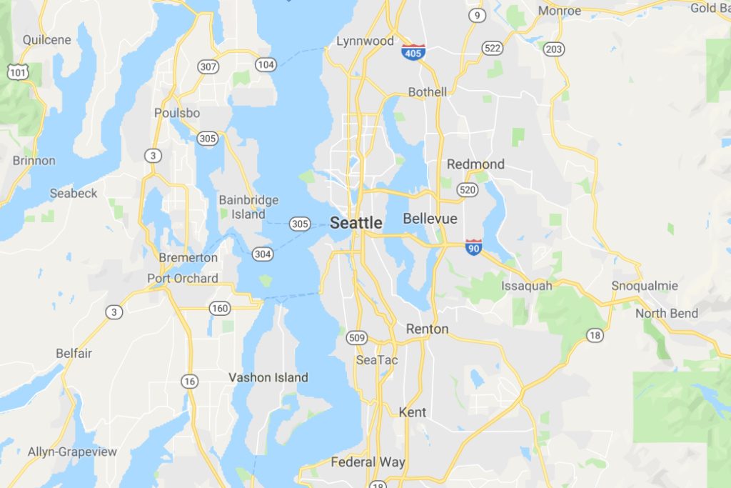 Seattle Washington Service Area Map Expert Metal Roofers