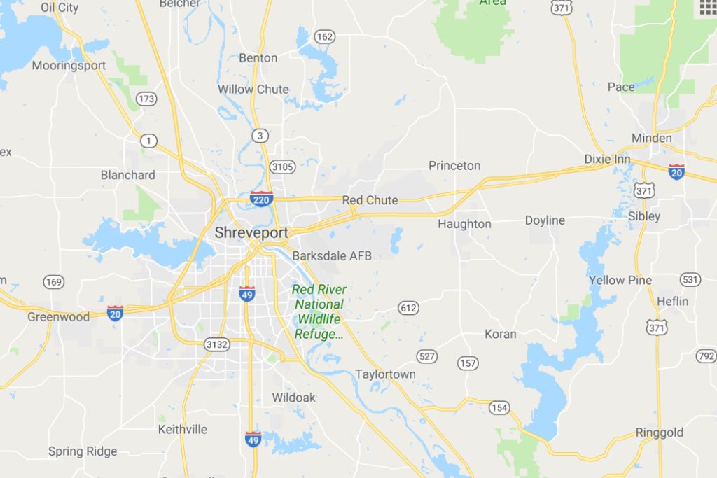 Shreveport Louisiana Service Area Map Expert Metal Roofers