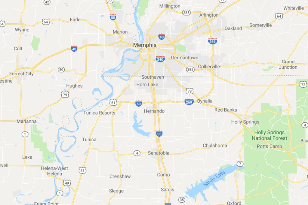 Southaven Mississippi Service Area Map Expert Metal Roofers