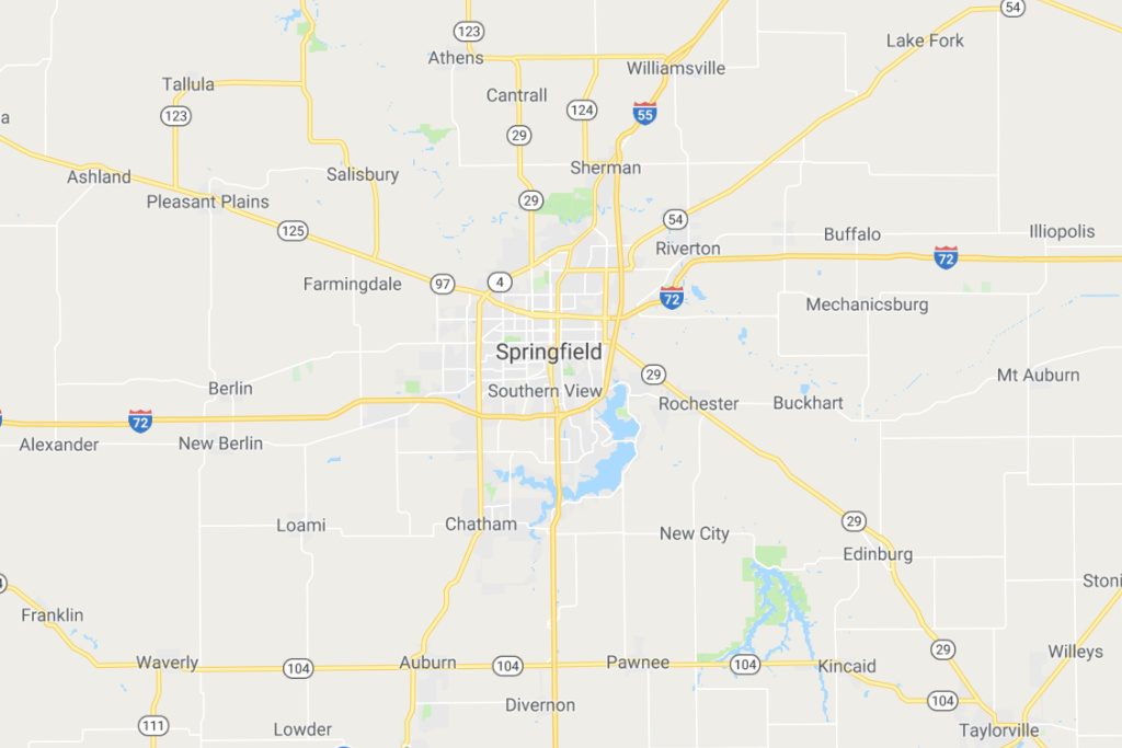 Springfield Illinois Service Area Map Expert Metal Roofers