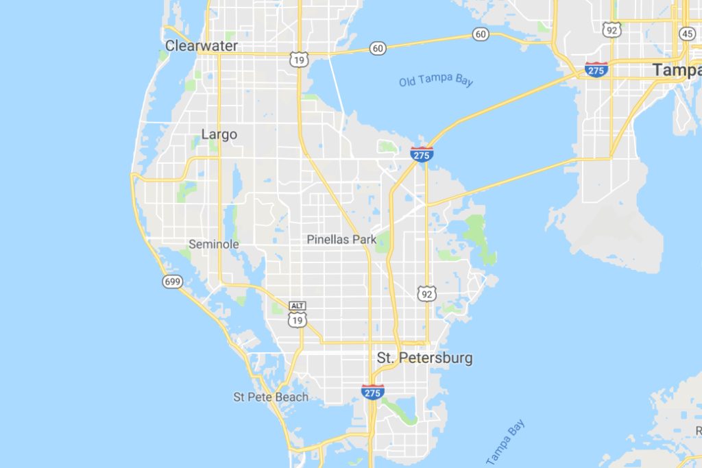 St Petersburg Florida Service Area Map Expert Metal Roofers