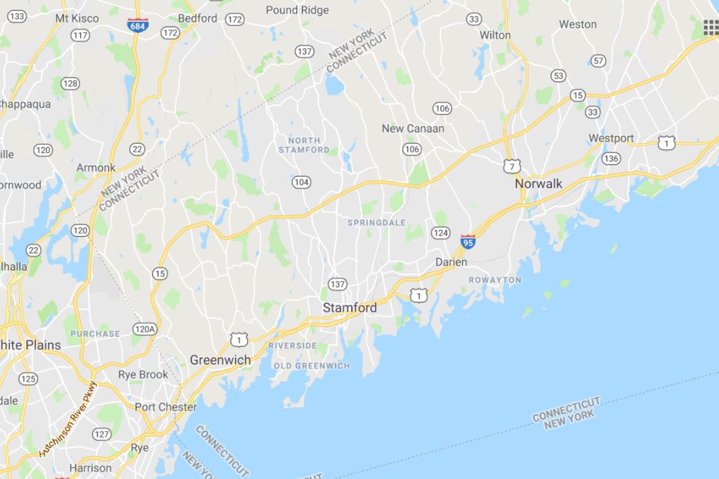 Stamford Connecticut Service Area Map Expert Metal Roofers