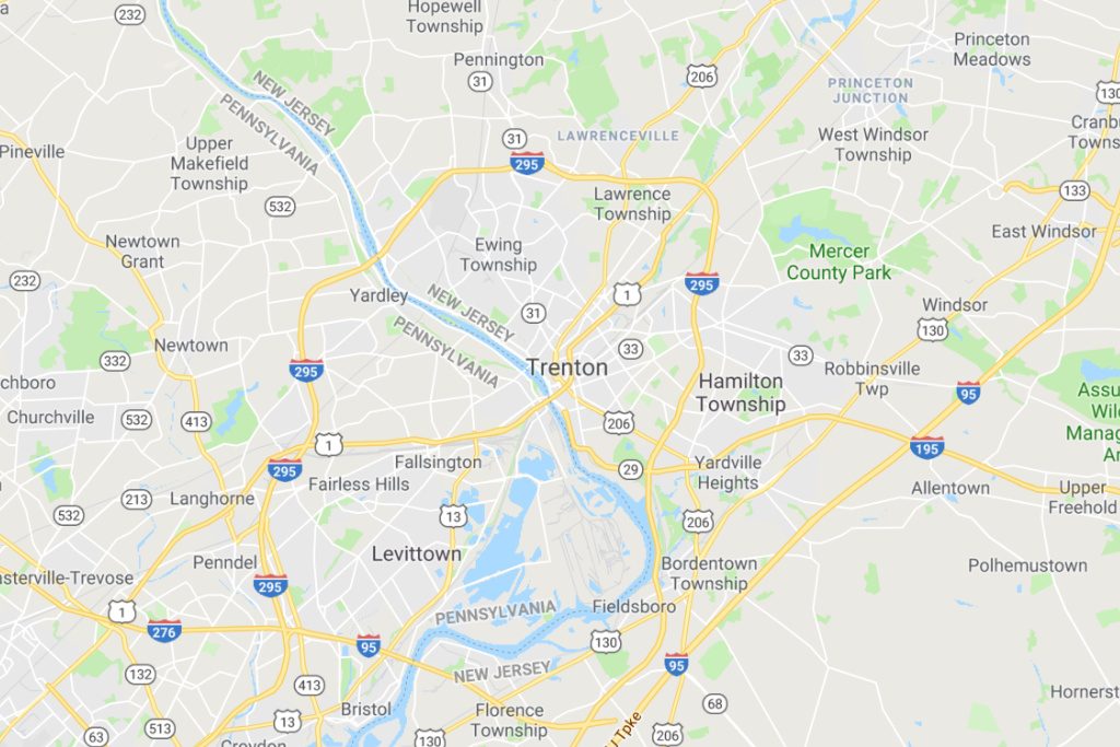 Trenton New Jersey Service Area Map Expert Metal Roofers