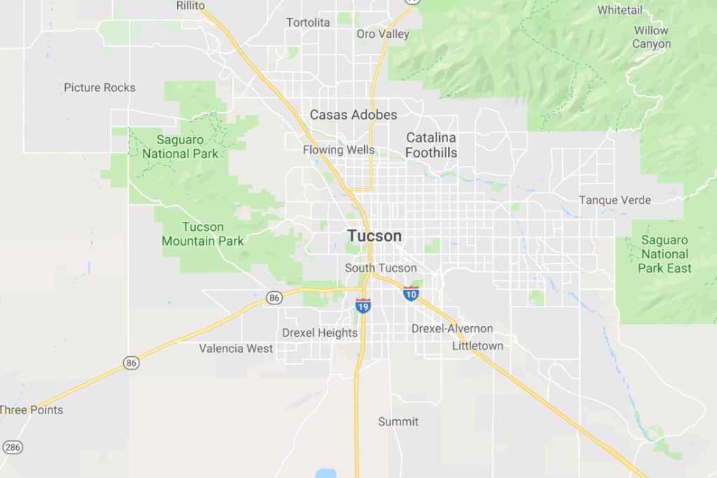 Tucson Arizona Service Area Map Expert Metal Roofers