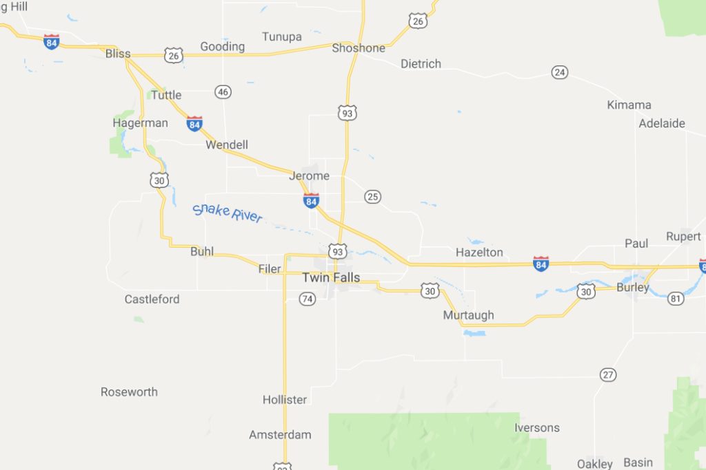 Twin Falls Idaho Service Area Map Expert Metal Roofers