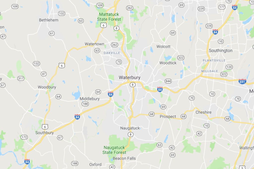 Waterbury Connecticut Service Area Map Expert Metal Roofers